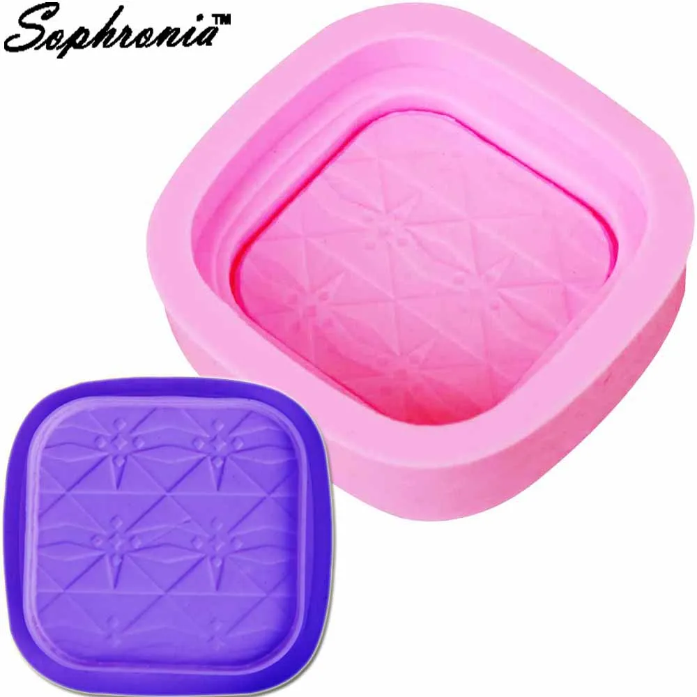 10 шт./компл. Make Up Box 3D соевый воск для свечей пресс форма мыла силиконовая ручная