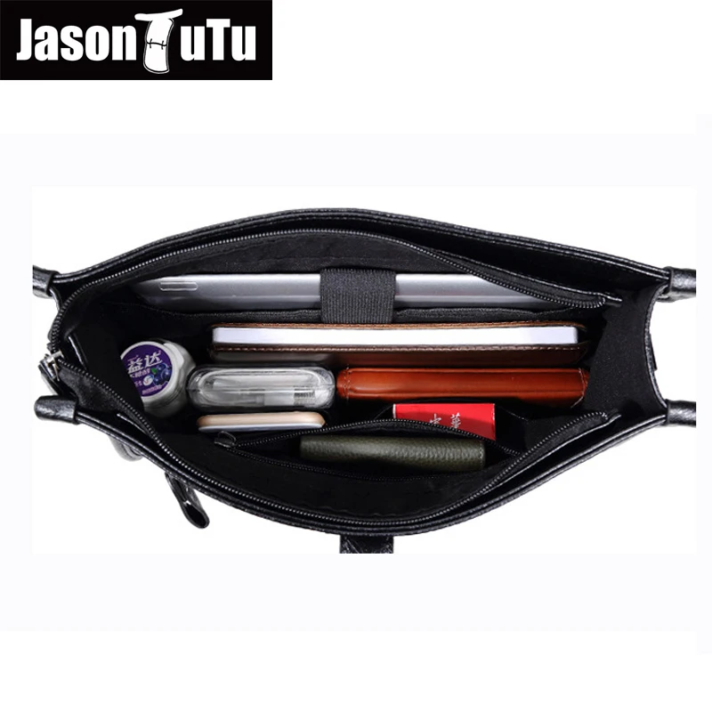 Shoulder bags High Quality Black PU Leather Men Messenger Bags 2017 New Brand Design Crossbody for men bolsos B97 | Багаж и сумки