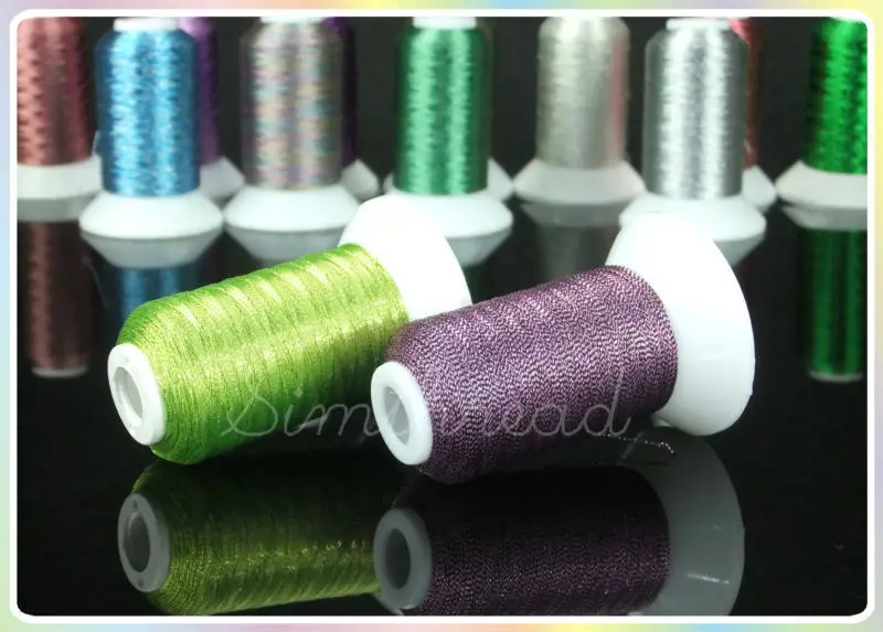 10 наборов 32 цвета Simthread металлические нитки для вышивки|embroidery scarf|thread clothembroidery thread