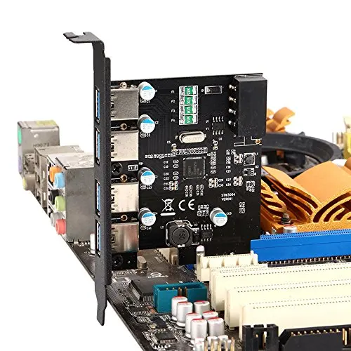 4 порта USB3.0 PCIe карта конвертер адаптер/PCI-express расширение добавить на карту скорость передачи до 5 ГБ/сек. для ПК компьютер/настольный компьютер