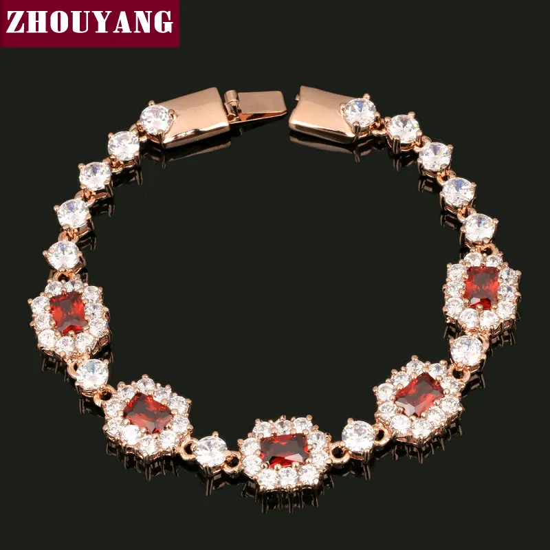 Classic Noble Rose Gold Color Bracelet Austrian Crystal Women Wedding Top Quality ZYH048 ZYH072 ZYH073 ZYH139 ZYH181 | Украшения и