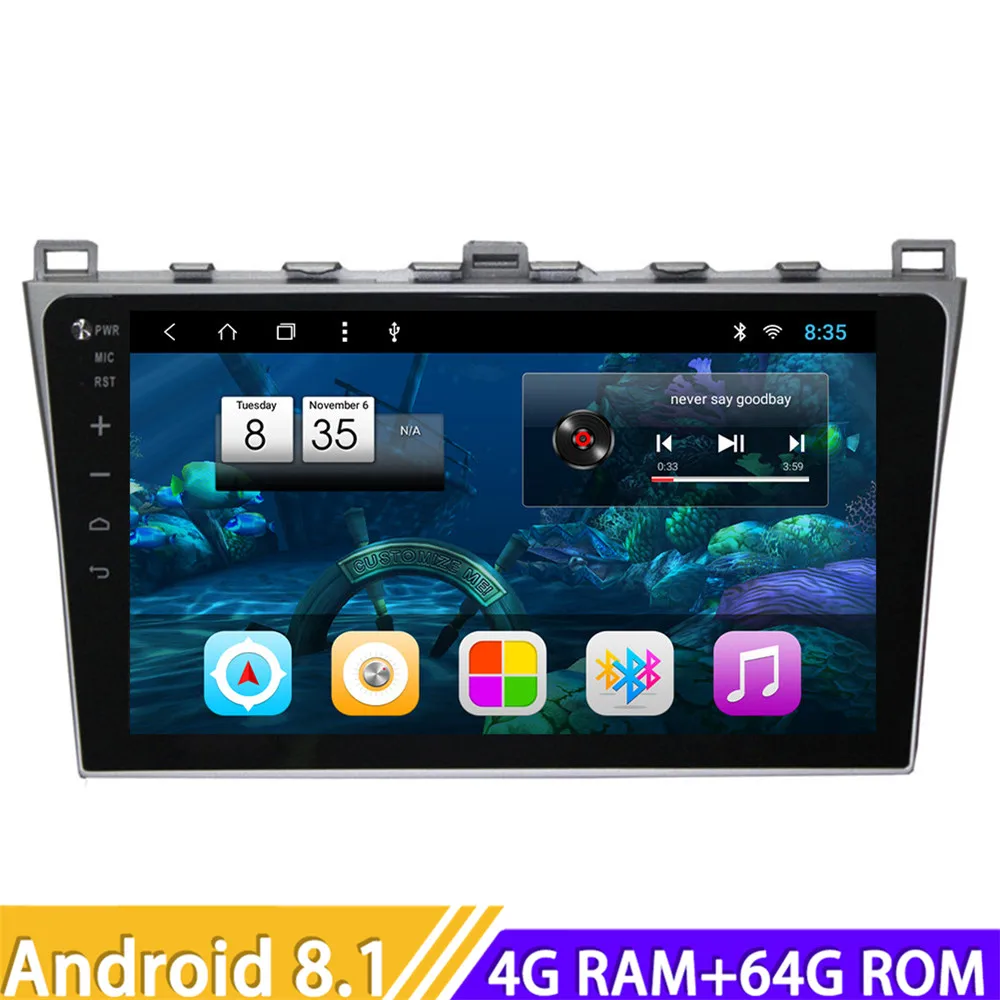 Roadlover Android 8 1 автомобильный ПК Авторадио плеер для Mazda Core-wing 2010 Стерео GPS навигация