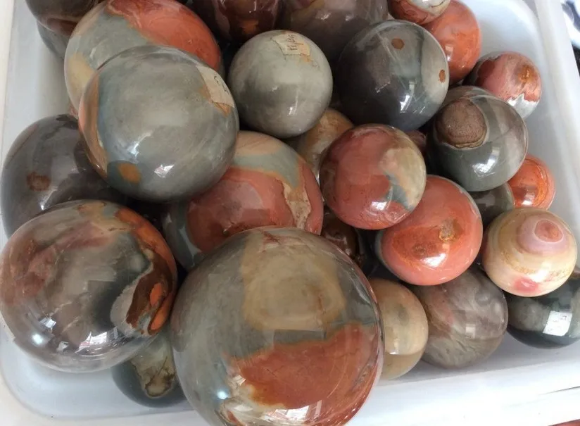 55 60 мм натуральный полихромовый океан Сфера из яшмы Кристалл исцеляющий