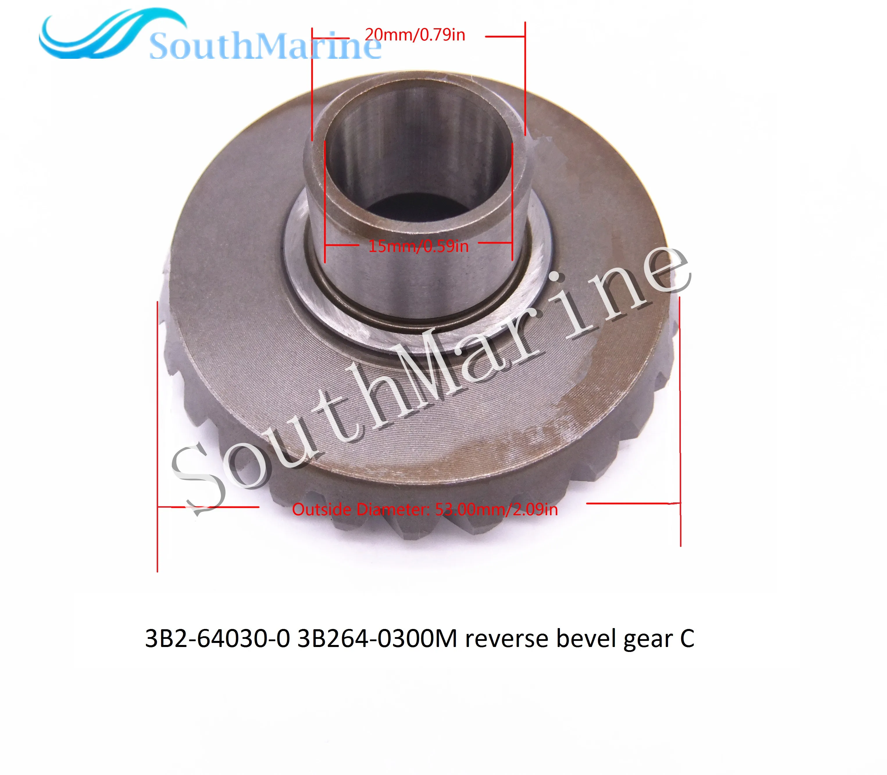 

3B2-64010 3B264-0100M / 3B2-64020 3B264-0200M / 3B2-64030 3B264-0300M Bevel Gear A/B/C for Tohatsu Nissan 2-stroke 6HP 8HP 9.8HP