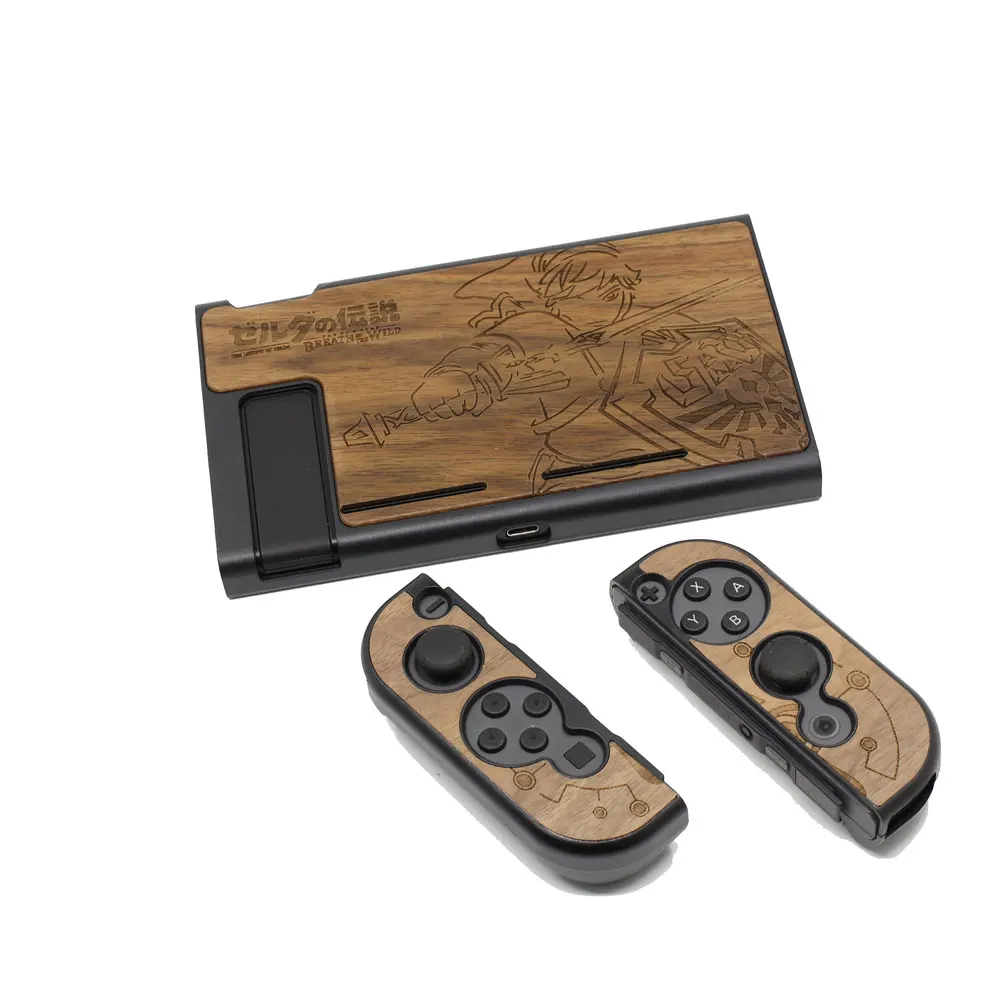 Защитный кожух корпус для консольный переключатель Nintendo Joy-Con контроллер Деревянный чехол пыленепроницаемый сумка для переноски