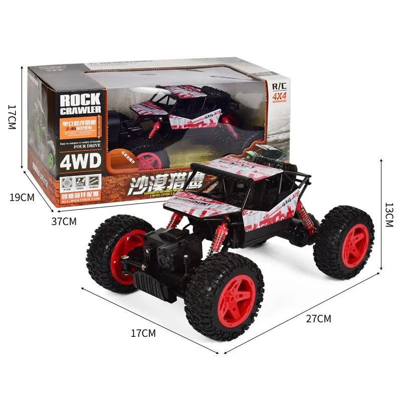 RC автомобиль 4WD 1:18 рок ралли скалолазание Автомобиль 2 4 ГГц 4x4 двойные двигатели