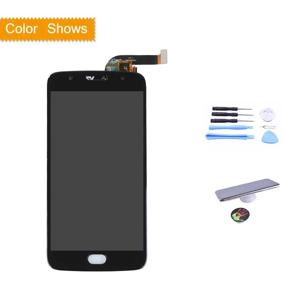 black with gift 5," для Motorola Moto G5S ЖК-дисплей сенсорный экран дигитайзер сенсор полный ЖК-дисплей в сборе XT1791 XT1792 XT1794 XT1795 XT1797 - Цвет: black with gift
