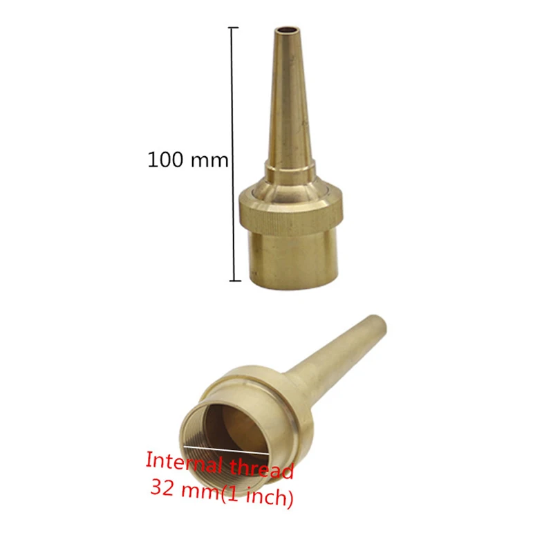 1 inch 1 шт. Регулируемая 1/" 3/4" " латунная прямая форсунки для струйных фонтанов универсальная медная садовая декорация для пруда фонтана - Цвет: 1 inch