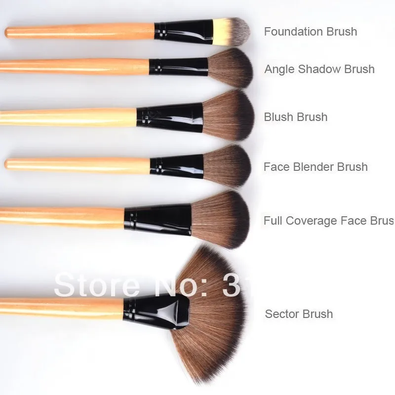 Бесплатная доставка + оптовая продажа 100 набор кистей для макияжа (32 шт./компл.) с