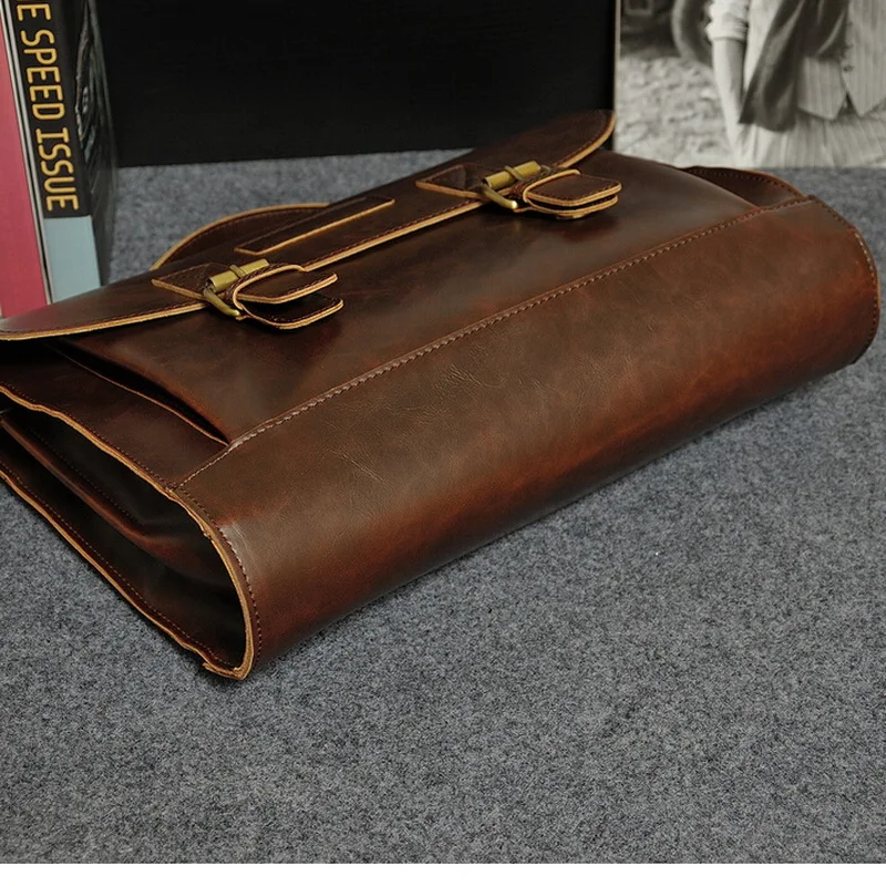 Brand New Fashion Men's Shoulder Bag Simple Vintage Leather Men Messenger Korean Style Cool Handbag Male briefcase 2016 сумка женская