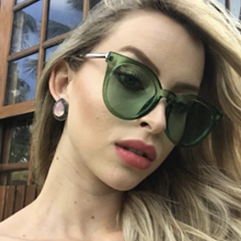 Женские солнцезащитные очки в стиле ретро Emosnia UV400 большие размеры 2019 | Аксессуары