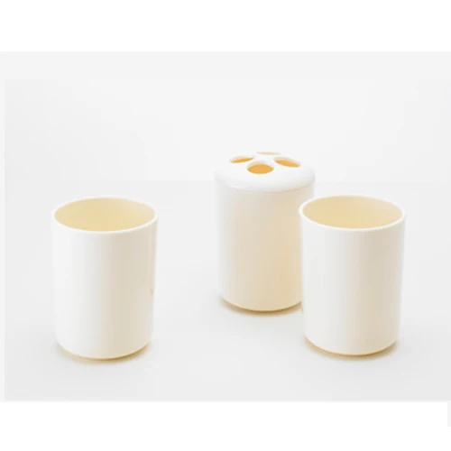 Beige Xiaomi Jordan& Judy reiniging en spoelen driedelige set Anti-drop slijtvaste wassen cup tandenborstel houder voor famlily - Цвет: Beige