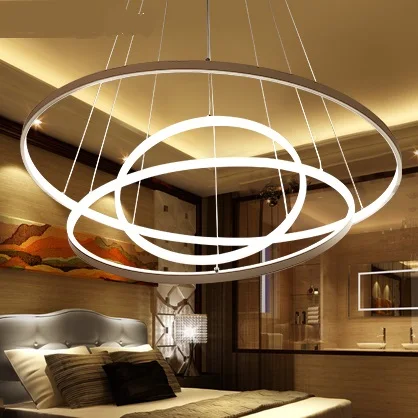 Кольцо LED скандинавские светодиодные подвесные светильники Модная креативная
