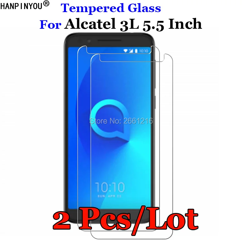 2 шт./лот для Alcatel 3 L закаленное стекло 9H 2.5D Премиум Защитная пленка 3L 5034D 5
