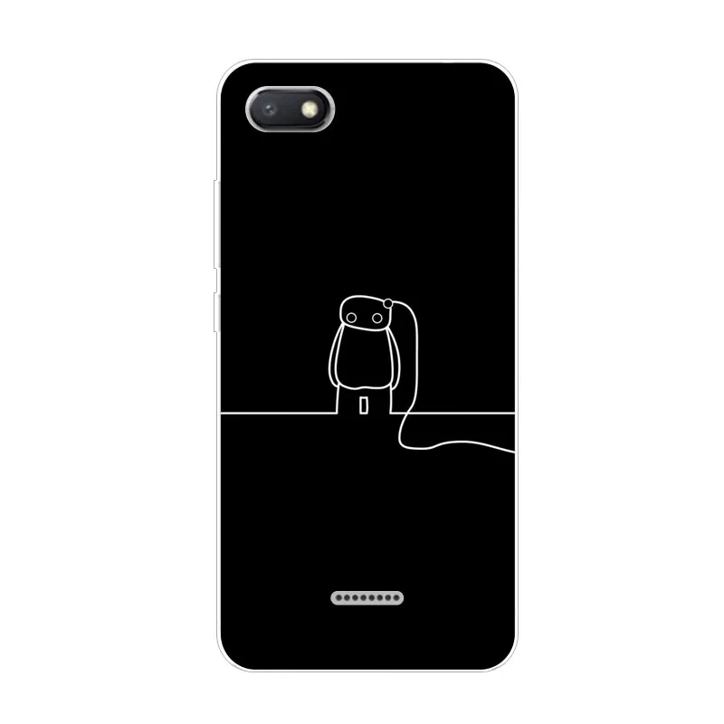 Чехол для Xiaomi redmi 6a мягкий чехол из ТПУ с рисунком животных силикона Защитные