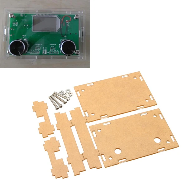 

Transparent Acrylic Sheet Housing Case For DSP & PLL Digital Stereo FM Radio Receiver Module Acoustic Components