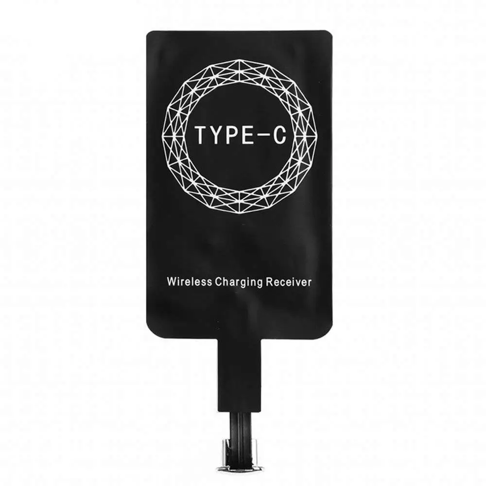 Qi charger receiver Ascromy type C Беспроводное зарядное устройство приемник для LG G5 Nexus 5X6 P Nokia N1 huawei P9 P10 USB C сотовый телефон Qi зарядный коврик патч - Цвет: Qi charger receiver