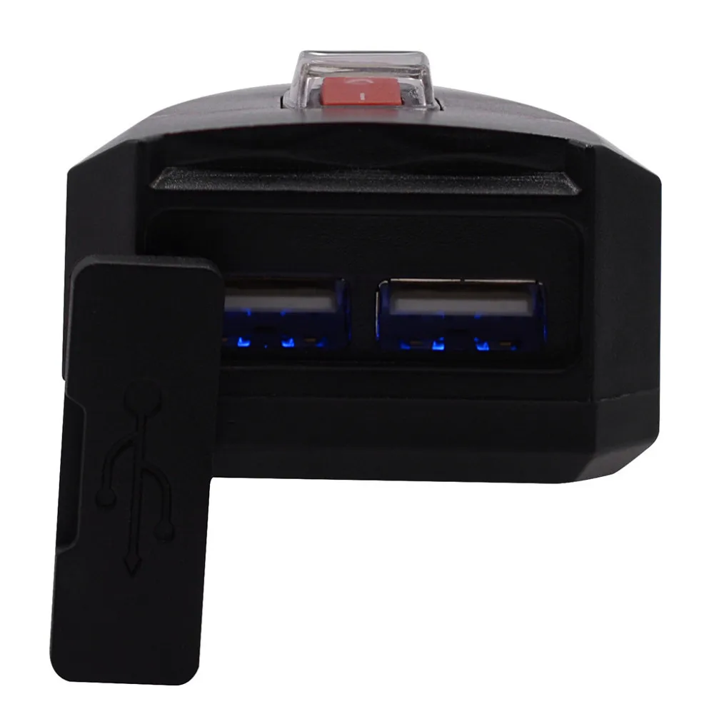5 в водонепроницаемый 2USB мото rcycle сотовый телефон gps питание розетка зарядное устройство переключатель аксессуары для мотоциклов