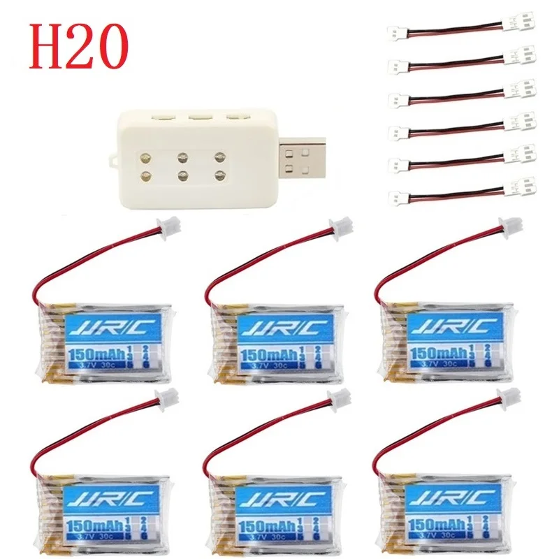 Оригинальный аккумулятор JJRC H20 3 7 V 150mAh для Syma S8 M67 U839 RC Quadcopter Запчасти Lipo батарея и 6