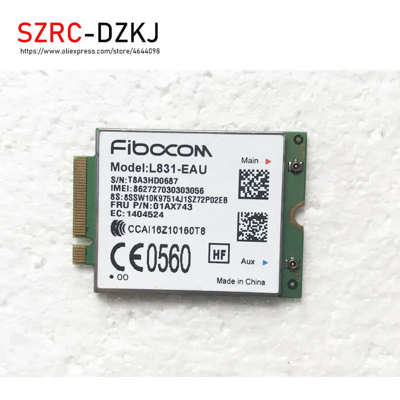 XMM7161 Cat4 M.2 WWAN L831-EAU 4G LTE модуль для lLenovo Thinkpad X270 T470 L470 L570 T570 P51S MIIX 510-12IKB FRU 01AX743 |