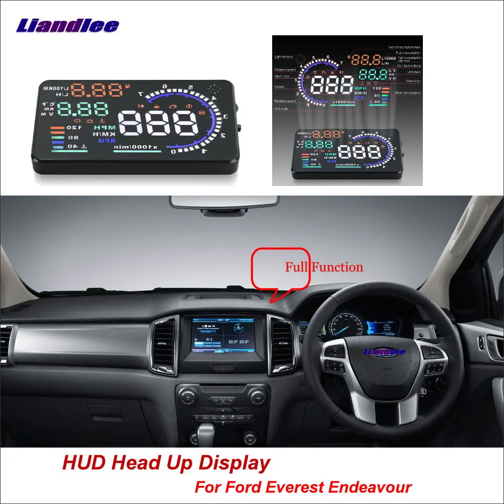 Liandlee Автомобильный дисплей HUD для Ford Everest Endeavour 2013 2018 динамическое Вождение