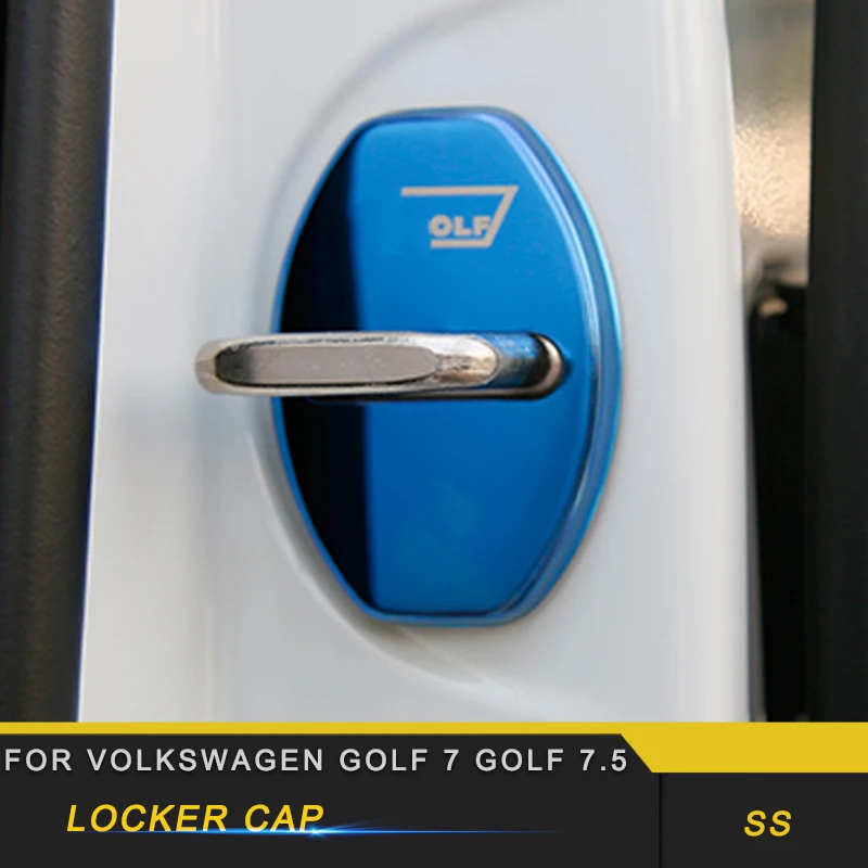 Для Volkswagen Golf 7 Golf 7,5 автомобильный Стайлинг Дверь ворота шкафчик крышка замка крышка обрезная рамка аксессуары для интерьера