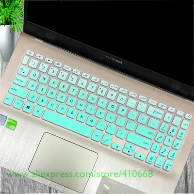 Gradient Skyblue Для Asus Vivobook S15 s530un S530F S530FN s530 мкА S530U s530UF s530fa S530 ООН мкА 15,6 дюйма клавиатура протектор кожного покрова - Цвет: Gradient Skyblue