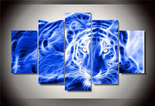 Hd Печатный Леопардовый пейзаж группа живопись Декор для комнаты печать плакат