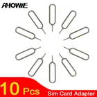 Адаптер для sim-карты Ahowie, 10 шт., USB, для Huawei Mate 20 Pro, P20, X, лоток для sim-карт, открытый для Samsung S9, S8 Plus, Iphone X, 8, эжекторный штифт