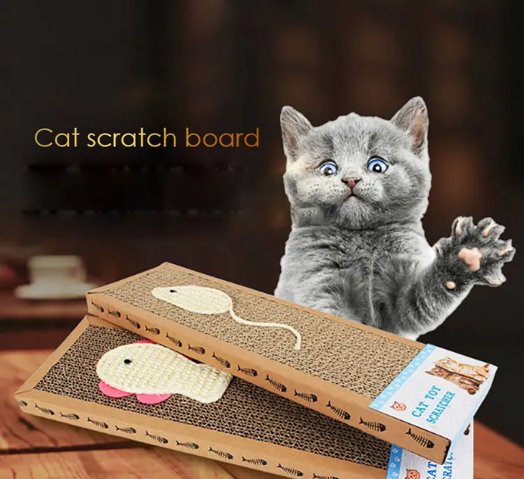 Petshy новая Когтеточка для кота доска коврик из сизаля игрушка котенок мышь рыба узор двухсторонняя Когтеточка кошки уход за когтями принадлежности