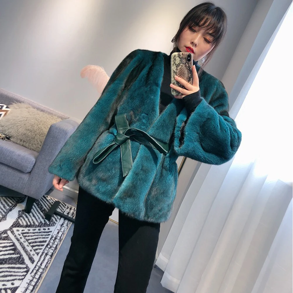 Women's Mink Fur Coat Women's Short Fur Warm Jacket Women's Autumn And Winter New Fur Coat