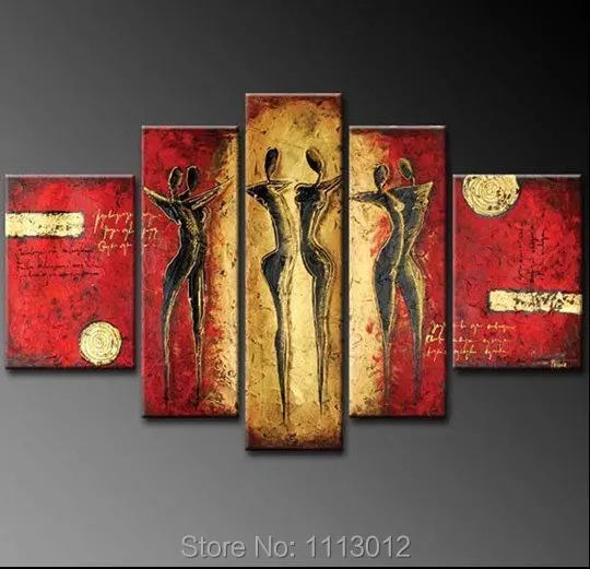 Ручная роспись современная абстрактная сексуальная обнаженная женская Картина