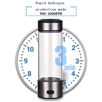 420 мл портативный SPE водород богатый корпус генератора ионизатор воды Платина
