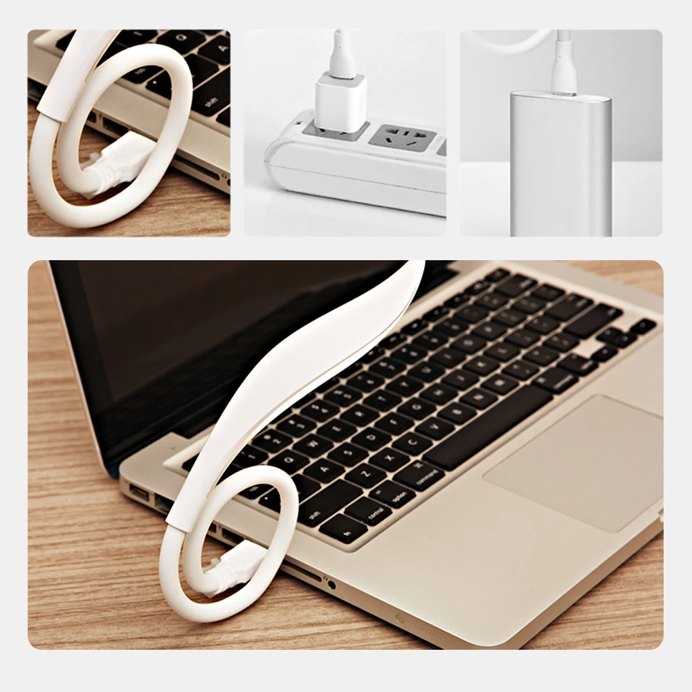 20 светодиодный Портативный Гибкий Настольный мини светильник USB для защиты глаз