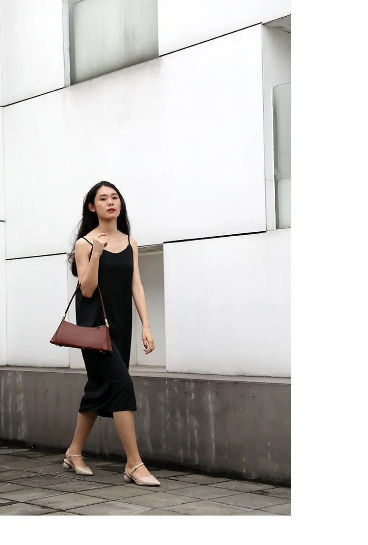 Women Special Design Fashion Half-moon Shape Single Shoulder Genuine Vintage Handle Popular Bag | Багаж и сумки