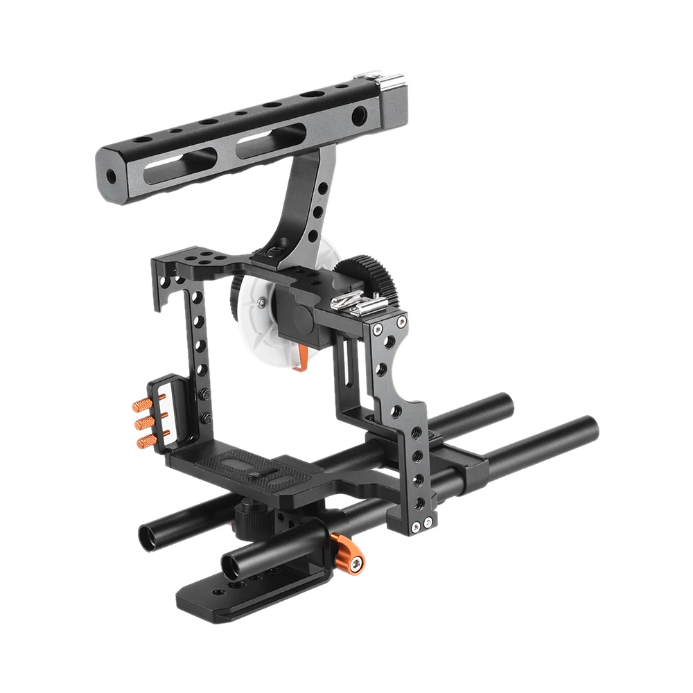 Professional DSLR Camera Rig Handheld Stabilizer Mount Cage+Matte Box+Follow Focus For Canon Nikon Sony Video Camcorder | Электроника