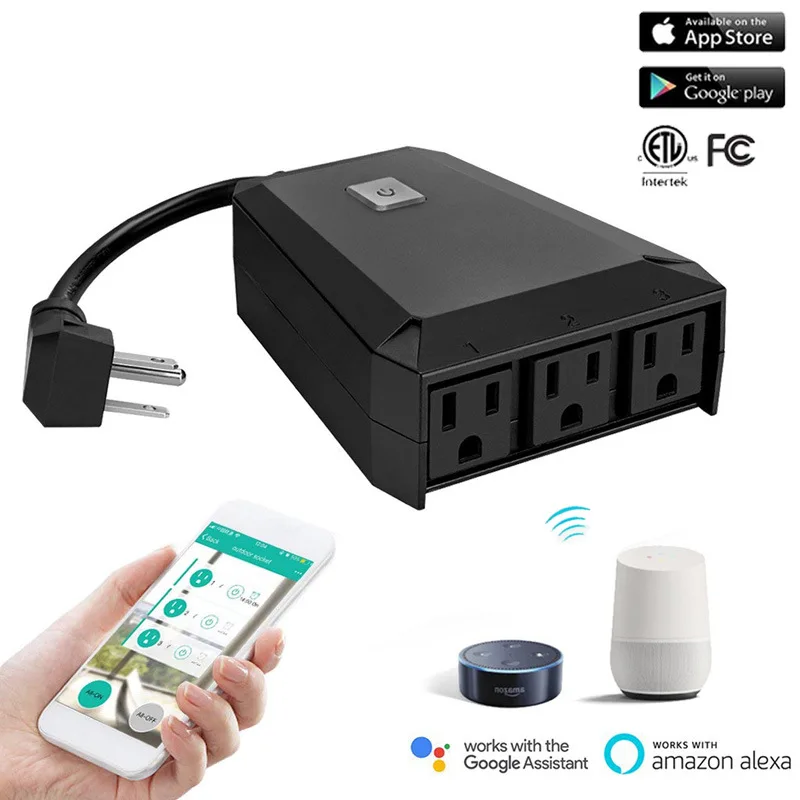 Новинка 2019 умная розетка с Wi Fi на открытом воздухе беспроводной переключатель