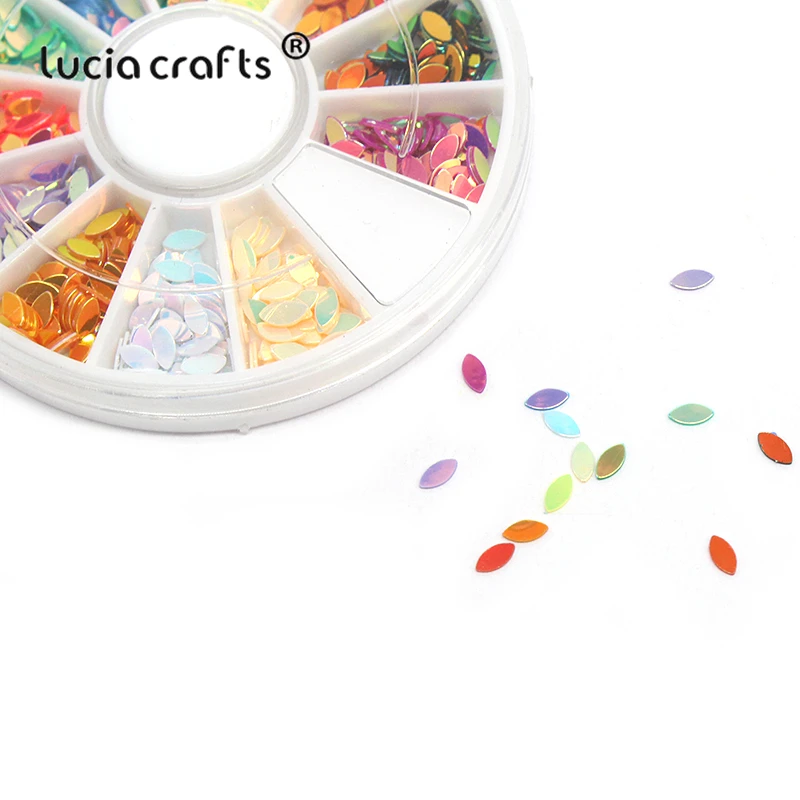 Lucia crafts 1 кор./лот 2*4 мм Красочные Пластик свободные блестки для домашние рождественские вечерние Свадебный декор конфетти DIY аксессуары D0915