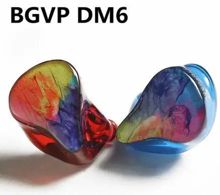 BGVP DM6 Hi-res 5BA сбалансированные арматурные драйверы наушник IEM 3D принт HiFi наушники контролировать наушники индивидуальные ручной работы IEM