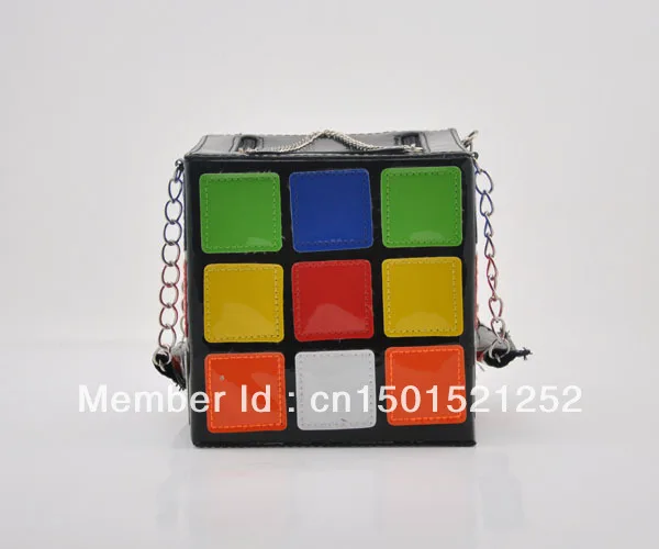 Personalized magic cube bag portable women's style handbag day clutch 1pcs Free Shipping!! | Багаж и сумки