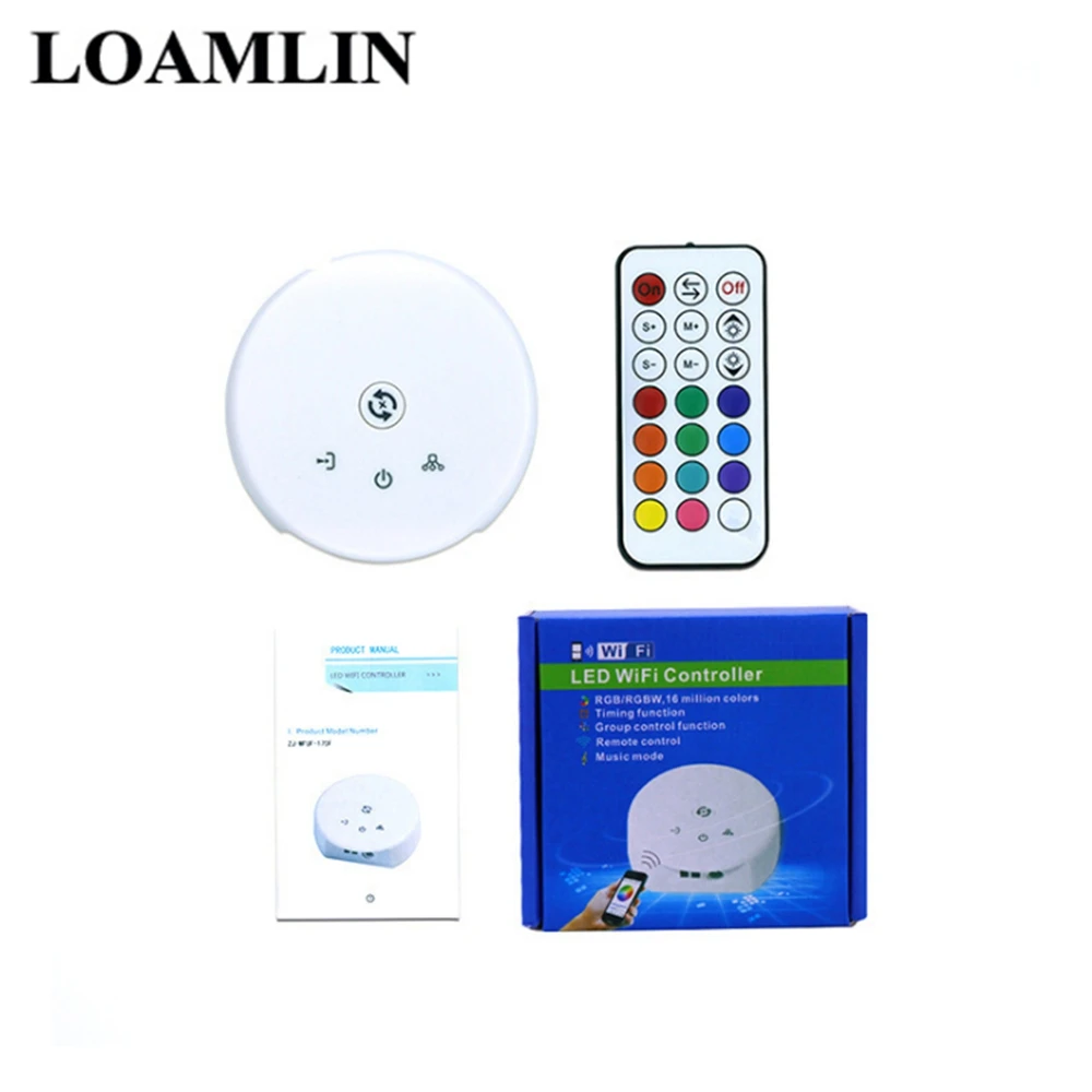Светодиодный контроллер WiFi DC 12 в 24 21 клавиша светодиодный Wi Fi НЛО для SMD 2835 3014 3528 5050