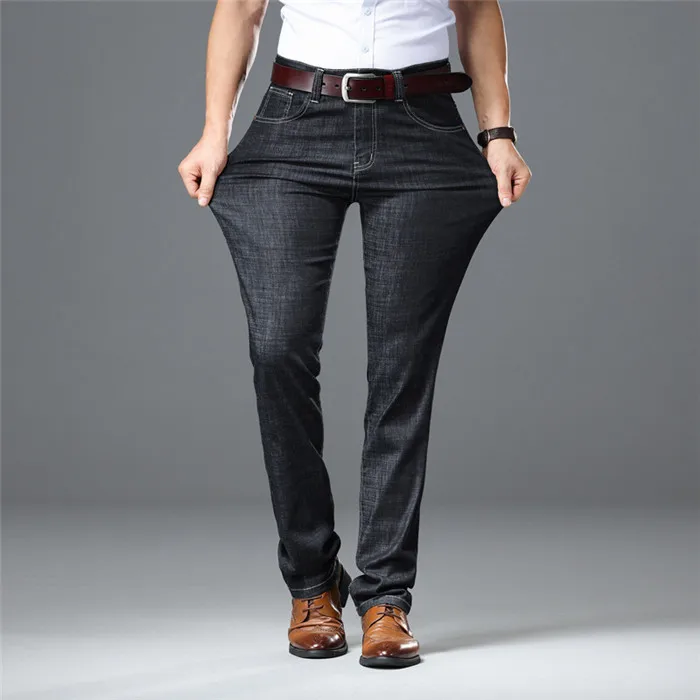 Мужские джинсы на весну лето Осень деним мужские стройная посадка размера плюс 28