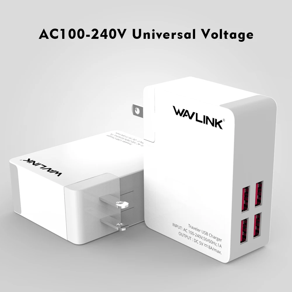 Wavlink 4 порта USB зарядное устройство 4в1 портативное дорожное настенное адаптер для