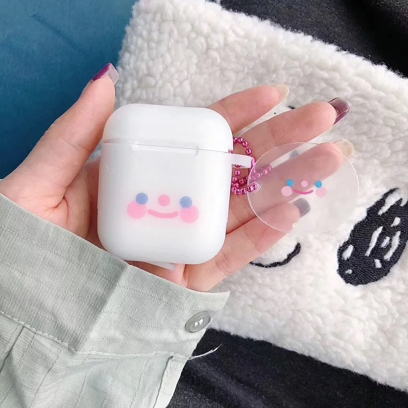 Чехол для AirPods с голубыми глазами страстными розами улыбками соответствует тому