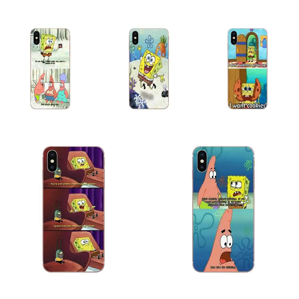 Лучший друг Songebob И Патрик тпу шаблон для sony Xperia Z Z1 Z2 Z3 Z4 Z5 compact Mini M2 M4 M5 T3 E3 E5 XA XA1 XZ