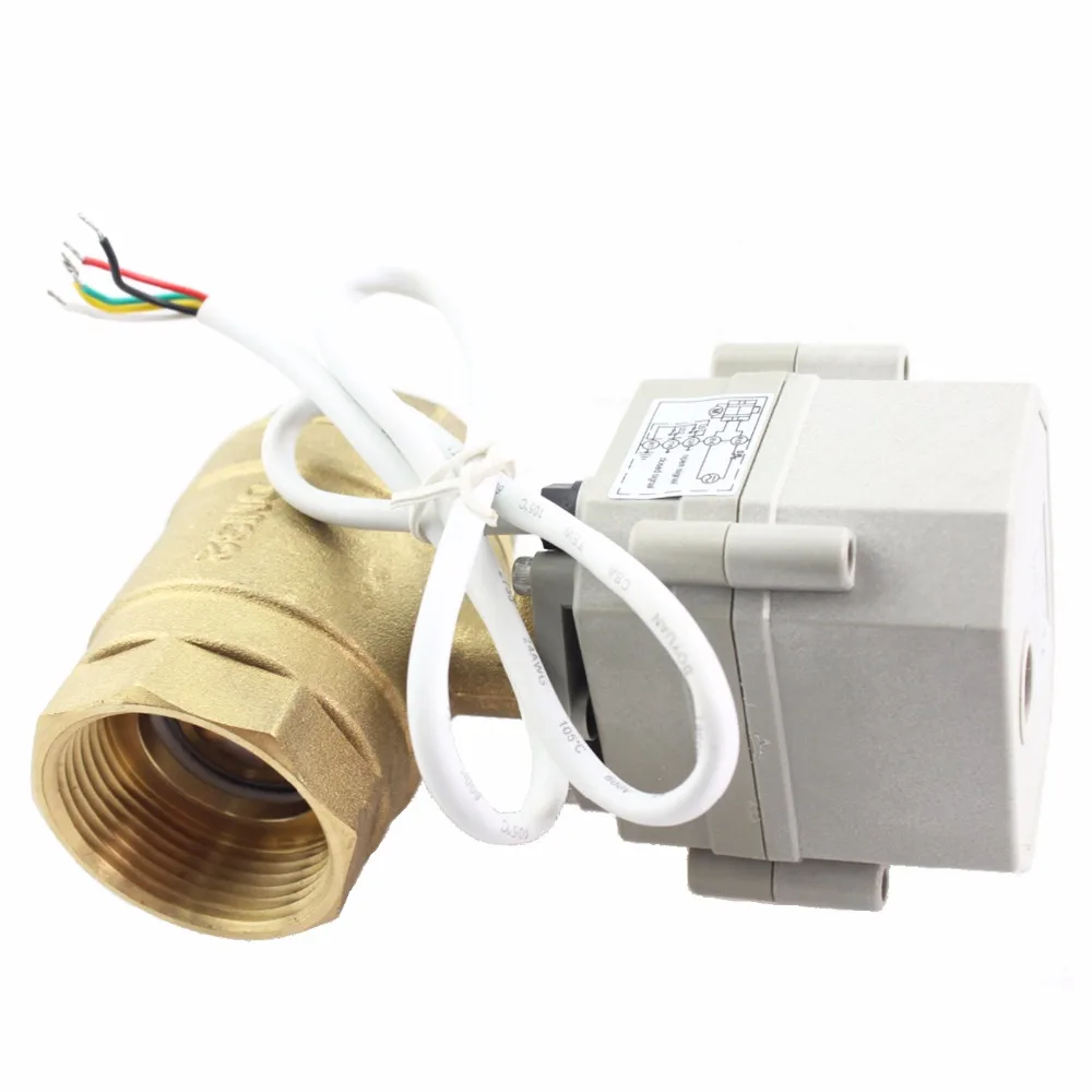 2 способ 1-1/" DN32 12 V/24VDC 110 V/220VAC латунь нормально закрытый/позиция отзывы моторизованный электрический шаровой кран