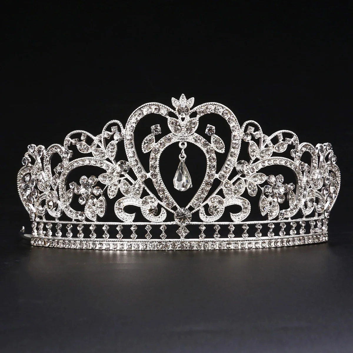 Bling со стразами тиара свадебный венец сверкающие ювелирные украшения для свадьбы