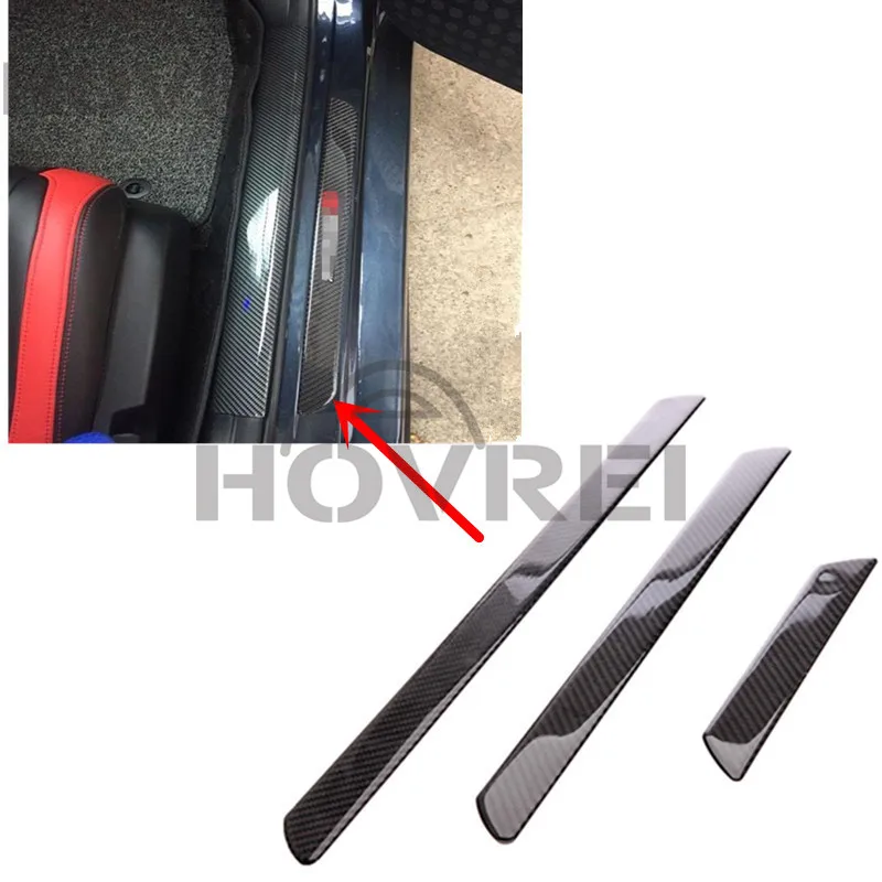 1 пара наклейки на пороги автомобиля из углеродного волокна | Автомобили и