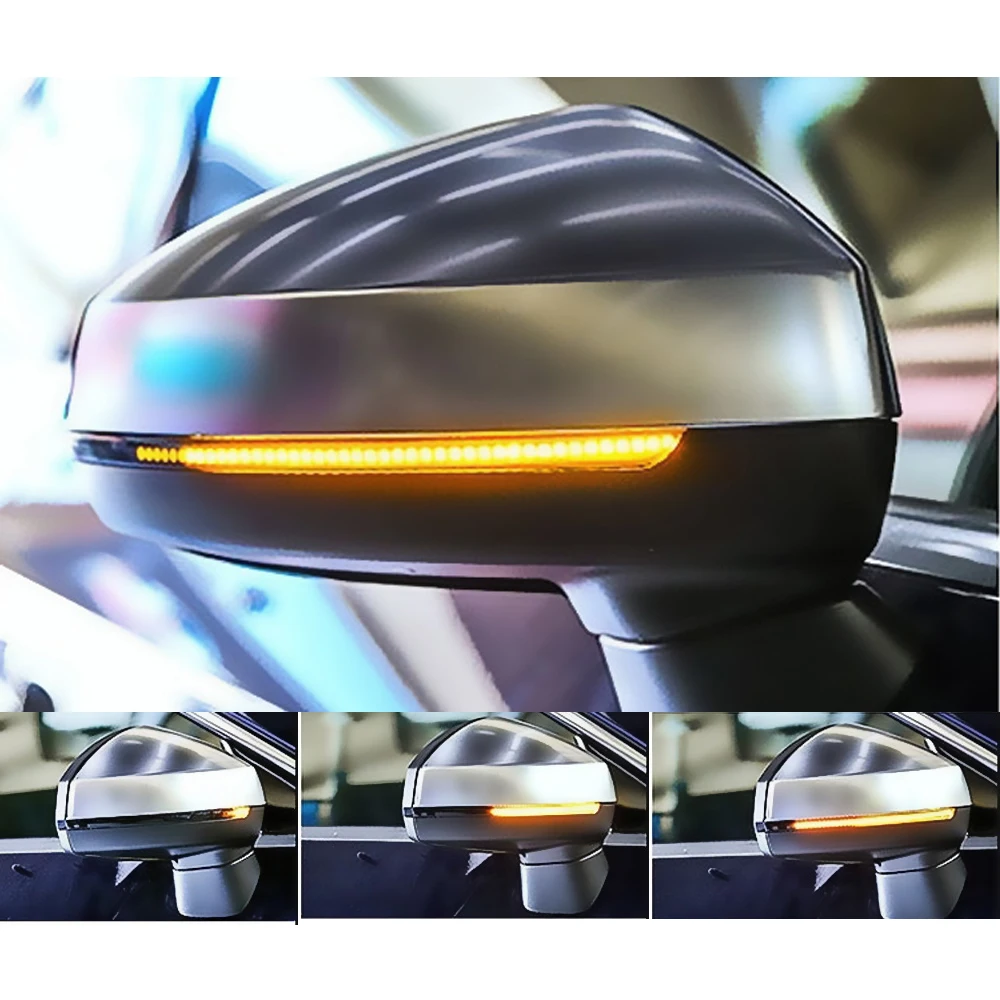 FORAUTO 1 пара автомобиля зеркало заднего вида индикаторная лампа стример полоса течёт сигнал поворота лампа Янтарный светодиодный Автомобильный источник света 28 SMD