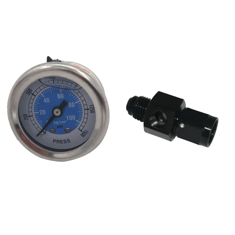 Work For NOS15912 -4AN Nitrous Mechanical Bottle Pressure Gauge 4AN Adapter
